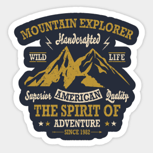 Mountain Explorer Adventure Spirit Sticker